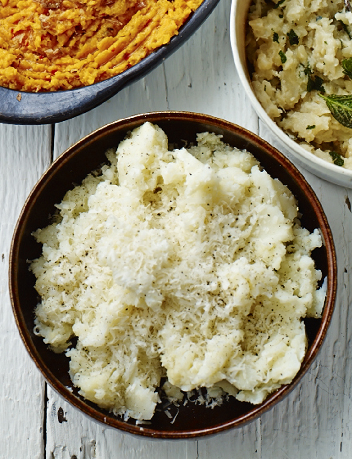 Garlic and Parmesan olive oil mash Sainsbury`s Magazine